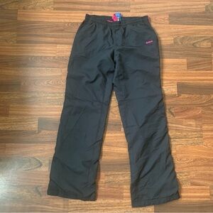 Reebok Athletic Mesh Lined Pants Women’s XS Black Pink Comfy Athleisure Casual
